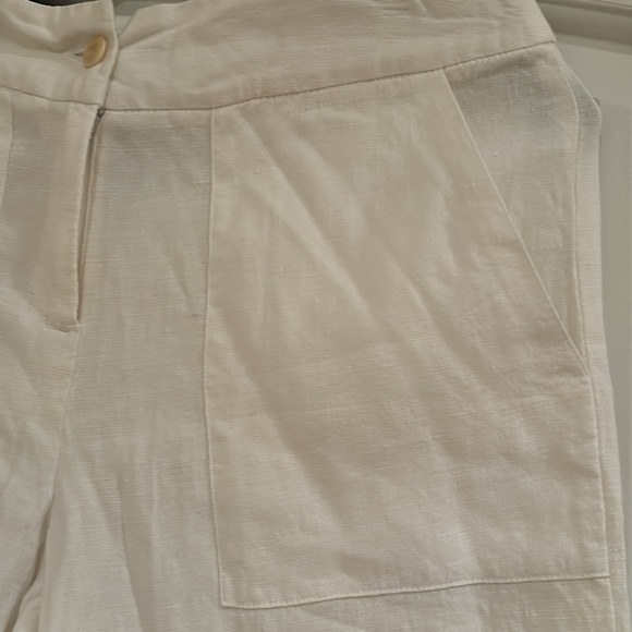 Lilly Pulitzer White Linen Pants Size 4 - Picture 2 of 4